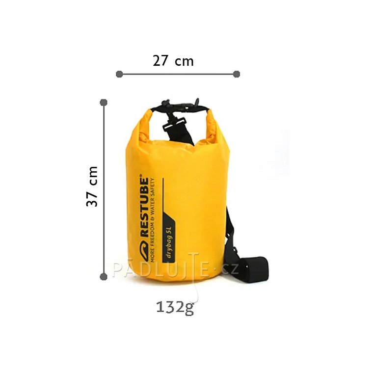 Vodotěsný vak RESTUBE 5l žlutý pro paddleboard