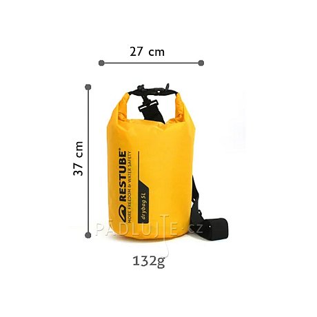 Vodotěsný vak RESTUBE 5l žlutý pro paddleboard