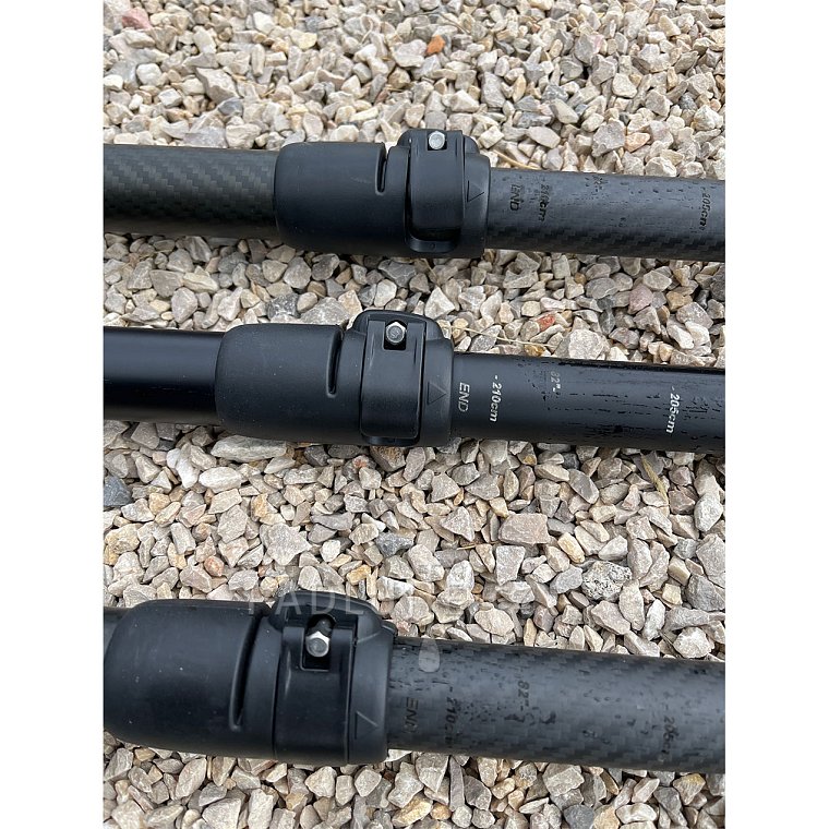 Pádlo RIDEWAVE Conquerbrace Combo 4-dílné s karbonovým shaftem nastavitelné pro paddleboard i kajak