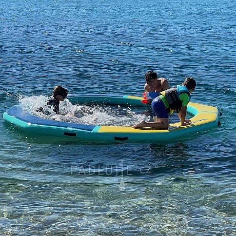 Nafukovací kruhový DOCK RIDEWAVE se síťovým středem průměr 305 cm