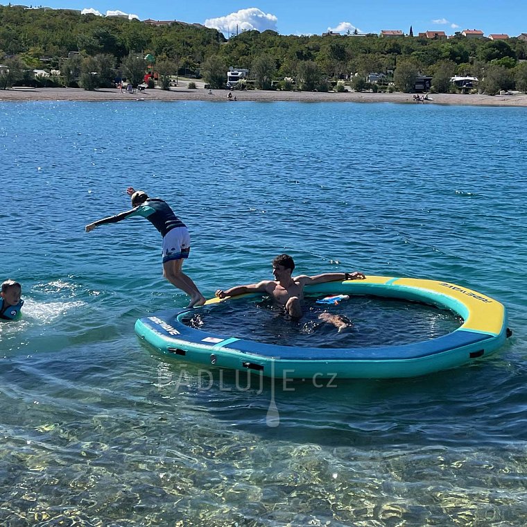 Nafukovací kruhový DOCK RIDEWAVE se síťovým středem průměr 305 cm