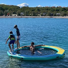 Nafukovací kruhový DOCK RIDEWAVE se síťovým středem průměr 305 cm