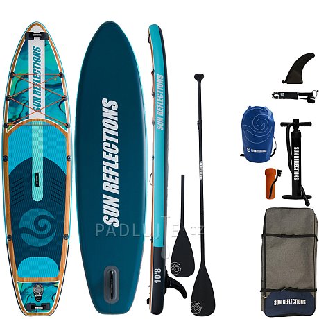 Paddleboard SUN REFLECTIONS M 10'8'' MINICOMBO Ocean mirage - nafukovací