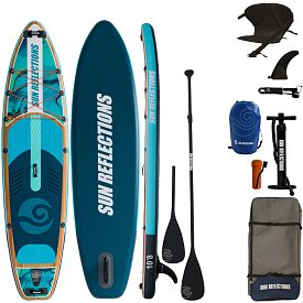 Paddleboard SUN REFLECTIONS M 10'8'' MINICOMBO Ocean mirage - nafukovací