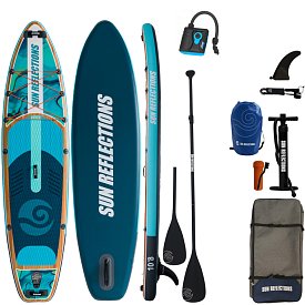 Paddleboard SUN REFLECTIONS M 10'8'' MINICOMBO Ocean mirage - nafukovací