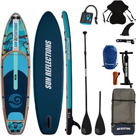 Paddleboard SUN REFLECTIONS XXL 11'6'' COMBO Ocean mirage - nafukovací
