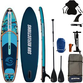 Paddleboard SUN REFLECTIONS XXL 11'6'' COMBO Ocean mirage - nafukovací