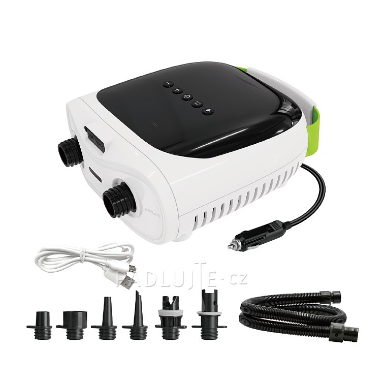 Elektrická pumpa PADDLEBOARDGURU 9+ 12V s baterií do 20PSI pro paddleboardy