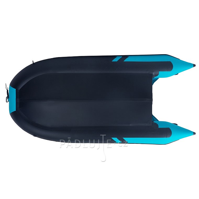 Člun GLADIATOR CLASSIC B370AL black turquoise - nafukovací člun s hliníkovou podlahou