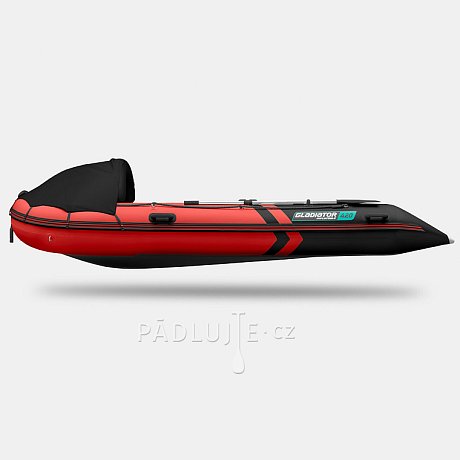 Člun GLADIATOR ACTIVE C420AL red black - nafukovací člun s hliníkovou podlahou