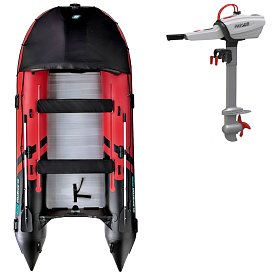 Člun GLADIATOR ACTIVE C420AL red black - nafukovací člun s hliníkovou podlahou