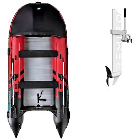 Člun GLADIATOR ACTIVE C420AL red black - nafukovací člun s hliníkovou podlahou