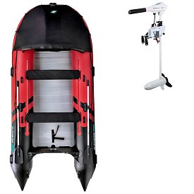 Člun GLADIATOR ACTIVE C420AL red black - nafukovací člun s hliníkovou podlahou
