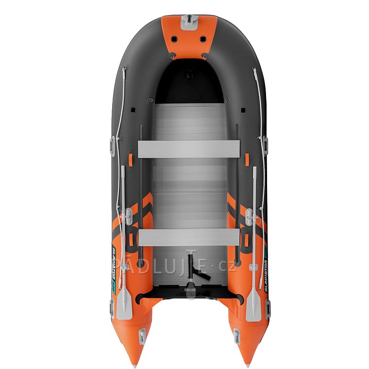 Člun GLADIATOR ACTIVE C420AL orange dark grey - nafukovací člun s hliníkovou podlahou
