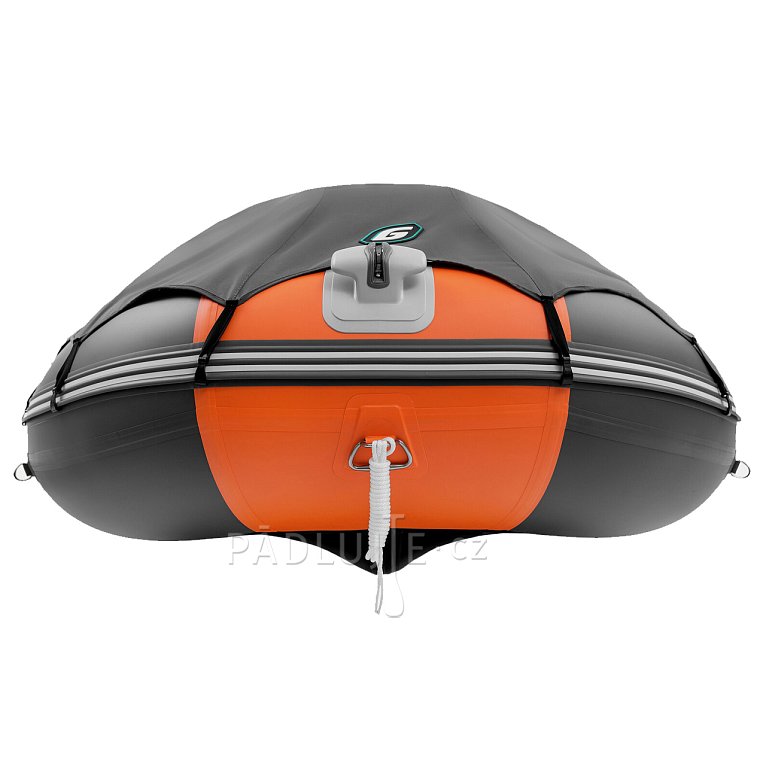 Člun GLADIATOR ACTIVE C420AL orange dark grey - nafukovací člun s hliníkovou podlahou