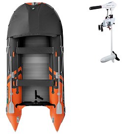 Člun GLADIATOR ACTIVE C420AL orange dark grey - nafukovací člun s hliníkovou podlahou