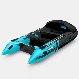 Člun GLADIATOR ACTIVE C420AL black turquoise - nafukovací člun s hliníkovou podlahou