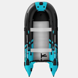 Člun GLADIATOR ACTIVE C420AL black turquoise - nafukovací člun s hliníkovou podlahou