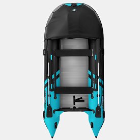 Člun GLADIATOR ACTIVE C420AL black turquoise - nafukovací člun s hliníkovou podlahou