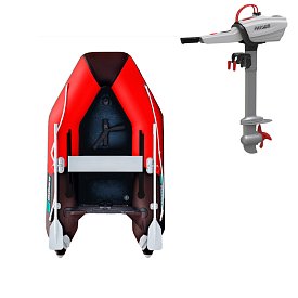 Člun GLADIATOR AK240AD red black - nafukovací člun s vysokotlakou podlahou