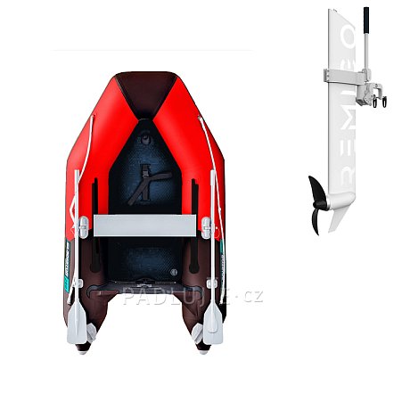 Člun GLADIATOR AK240AD red black - nafukovací člun s vysokotlakou podlahou