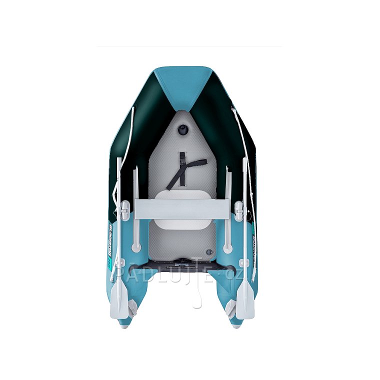 Člun GLADIATOR AK240AD black-turquoise - nafukovací člun s vysokotlakou podlahou