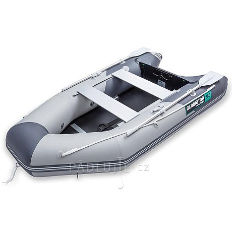 Člun GLADIATOR LIGHT AK280WF light dark gray - nafukovací člun s dřevěnou podlahou