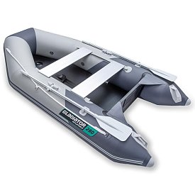 Člun GLADIATOR LIGHT AK280WF light dark gray - nafukovací člun s dřevěnou podlahou