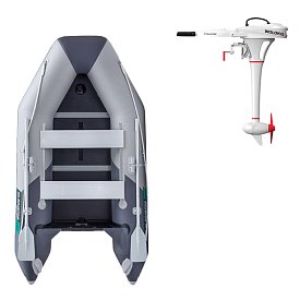 Člun GLADIATOR LIGHT AK280WF light dark gray - nafukovací člun s dřevěnou podlahou
