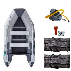 Člun GLADIATOR LIGHT AK280WF light dark gray - nafukovací člun s dřevěnou podlahou