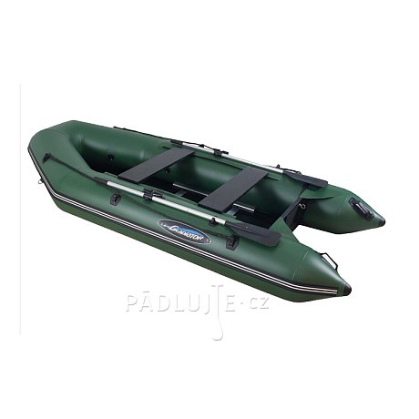 Člun GLADIATOR LIGHT AK280WF green - nafukovací člun s dřevěnou podlahou