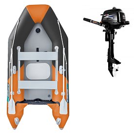 Člun GLADIATOR LIGHT AK300AD orange dark grey - nafukovací člun s vysokotlakou podlahou