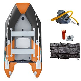 Člun GLADIATOR LIGHT AK300AD orange dark grey - nafukovací člun s vysokotlakou podlahou