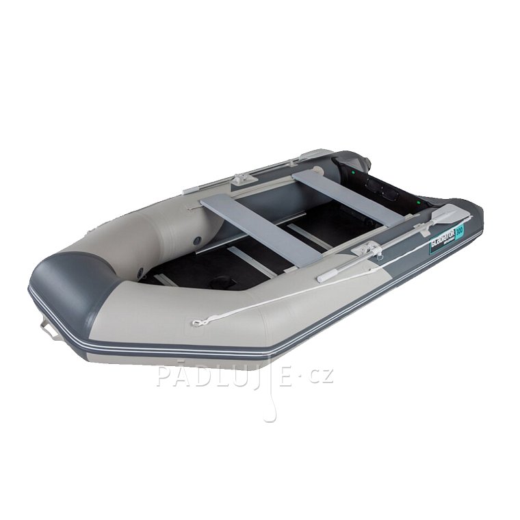 Člun GLADIATOR LIGHT AK300 light dark gray - nafukovací člun s dřevěnou podlahou