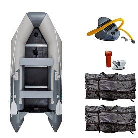 Člun GLADIATOR LIGHT AK300WF light dark gray - nafukovací člun s dřevěnou podlahou