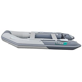 Člun GLADIATOR LIGHT AK340WF light dark grey - nafukovací člun s dřevěnou podlahou