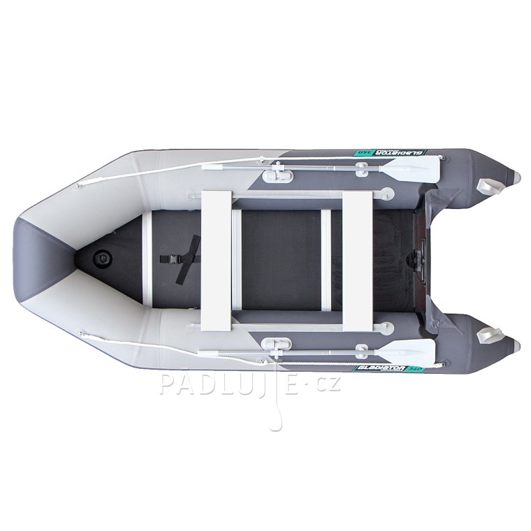 Člun GLADIATOR LIGHT AK340 light dark gray - nafukovací člun s dřevěnou podlahou