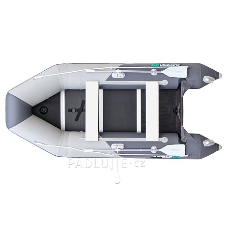 Člun GLADIATOR LIGHT AK340WF light dark grey - nafukovací člun s dřevěnou podlahou