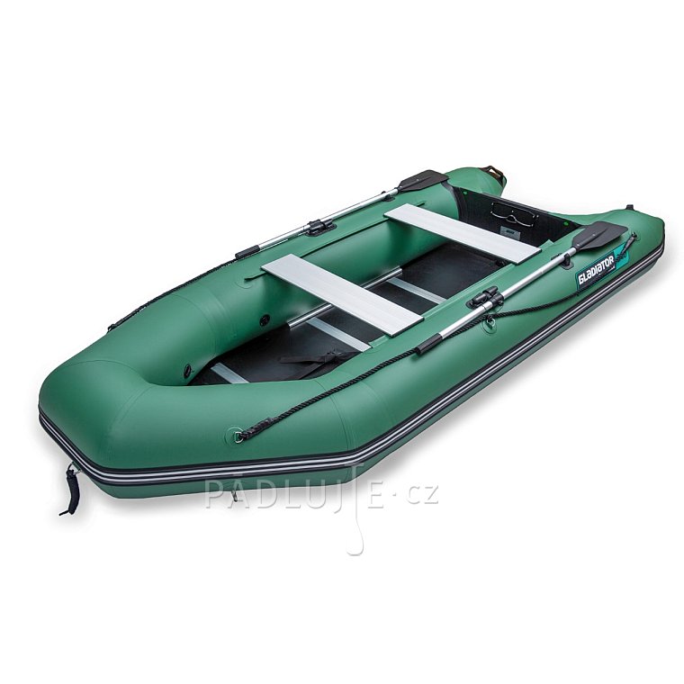 Člun GLADIATOR LIGHT AK340 green - nafukovací člun s dřevěnou podlahou
