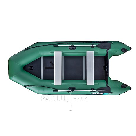 Člun GLADIATOR LIGHT AK340WF green - nafukovací člun s dřevěnou podlahou