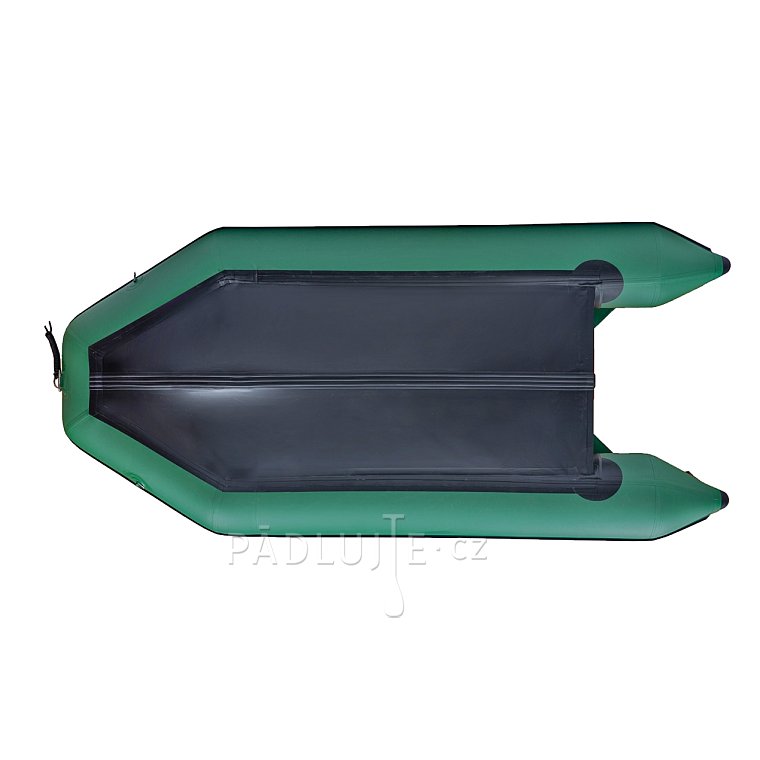 Člun GLADIATOR LIGHT AK340 green - nafukovací člun s dřevěnou podlahou