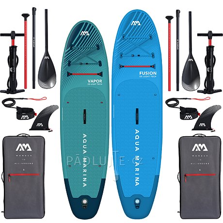 AQUA MARINA VAPOR 10'4 , FUSION 10'10 BLUE - Rodinná sada nafukovacích paddleboardů