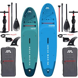 AQUA MARINA VAPOR 10'4 , FUSION 10'10 BLUE - Rodinná sada nafukovacích paddleboardů