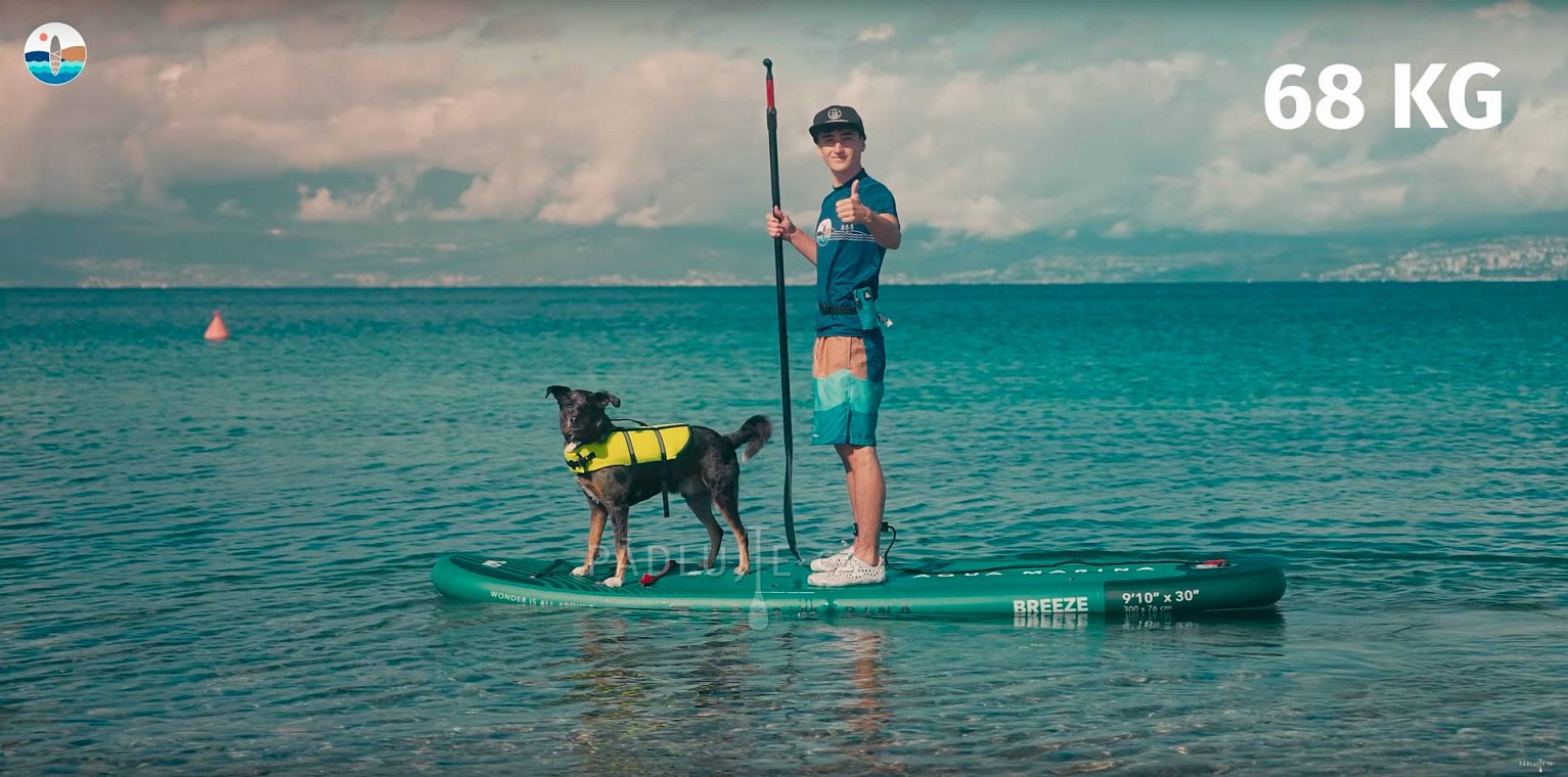 AQUA MARINA BREEZE 9'10 BLUE , FUSION 10'10 BLUE - Rodinná sada nafukovacích paddleboardů