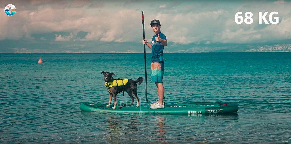 AQUA MARINA BREEZE 9'10 BLUE , FUSION 10'10 BLUE - Rodinná sada nafukovacích paddleboardů