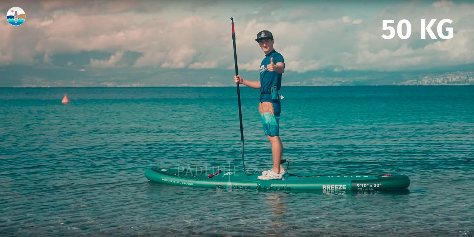 AQUA MARINA BREEZE 9'10 BLUE , MONSTER 12'0 BLUE - Rodinná sada nafukovacích paddleboardů