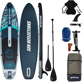 Paddleboard SUN REFLECTIONS XXL 11'6'' COMBO Forest Grey - nafukovací