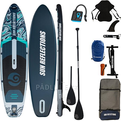 Paddleboard SUN REFLECTIONS XXL 11'6'' COMBO Forest Grey - nafukovací
