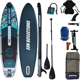 Paddleboard SUN REFLECTIONS XXL 11'6'' COMBO Forest Grey - nafukovací