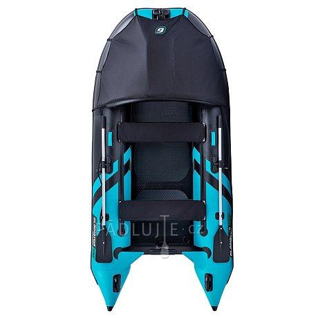 Člun GLADIATOR ACTIVE C330AD black turquoise - nafukovací člun s vysokotlakou podlahou